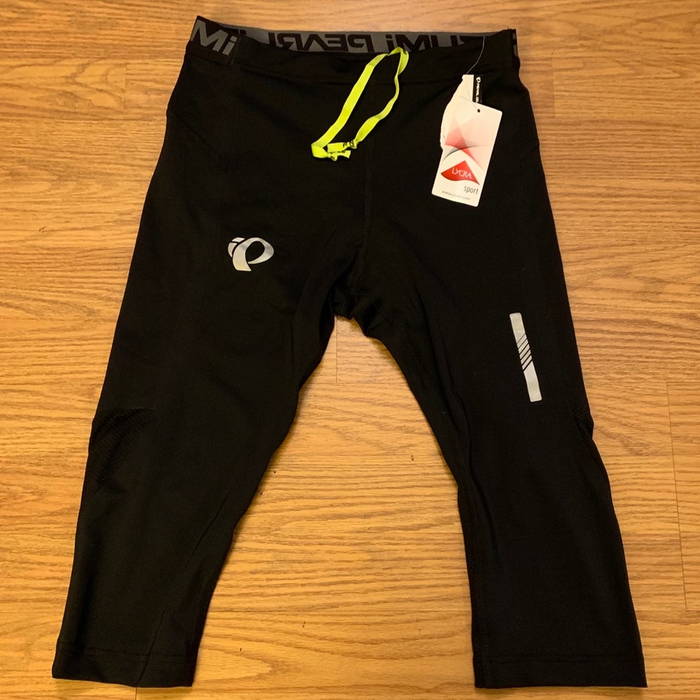Pearl Izumi Black Womens Crop Cycling Leggings Med
